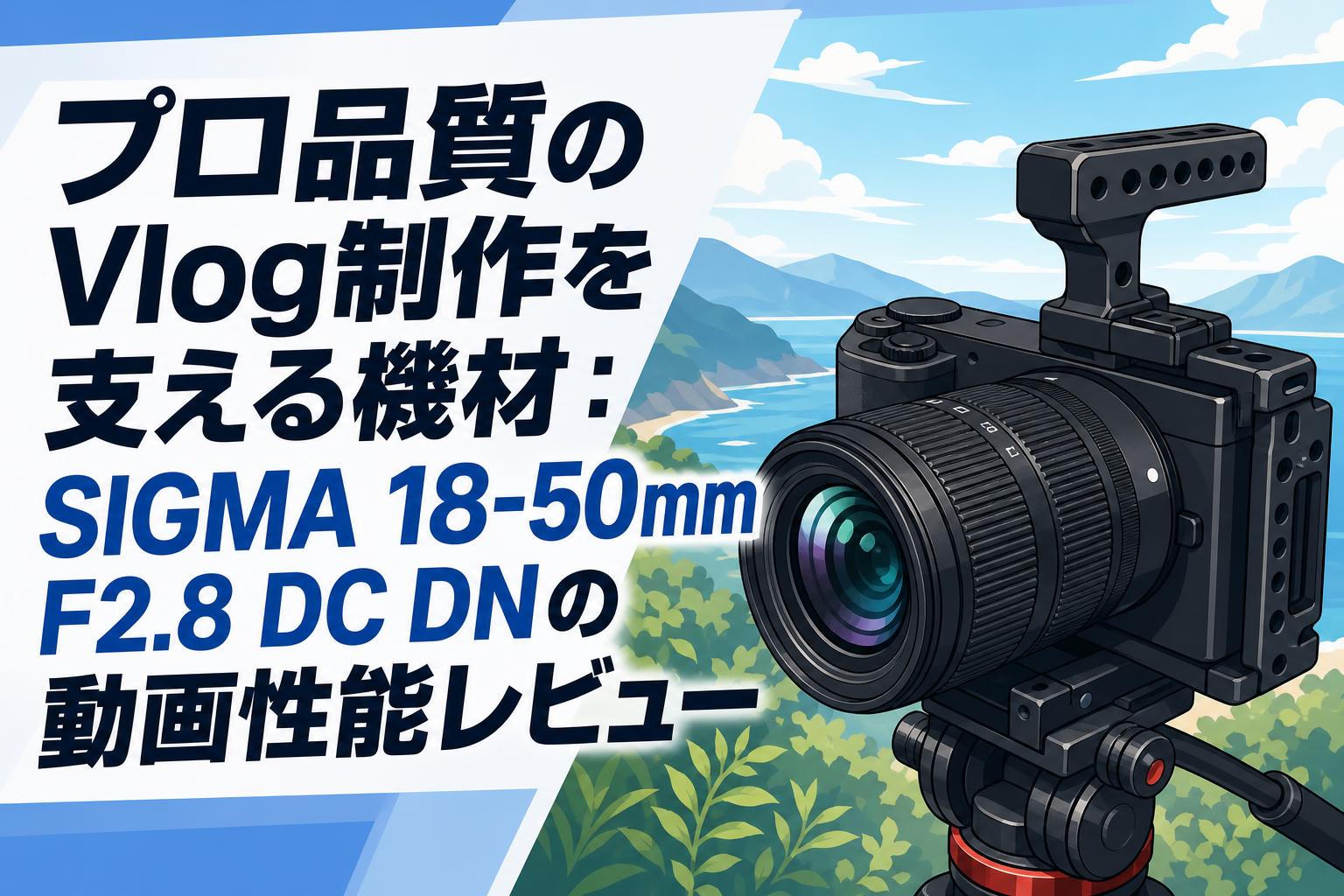 プロ品質のVlog制作を支える機材：SIGMA 18-50mm F2.8 DC DNの動画性能