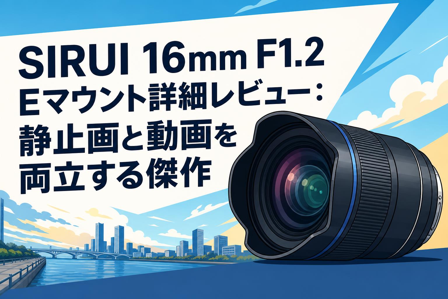 ［美品］ SIRUI 16mm F1.2 単焦点レンズ　Eマウント SIRUI 16mm F1.2 Eマウント詳細レビュー：静止画と動画を両立する傑作