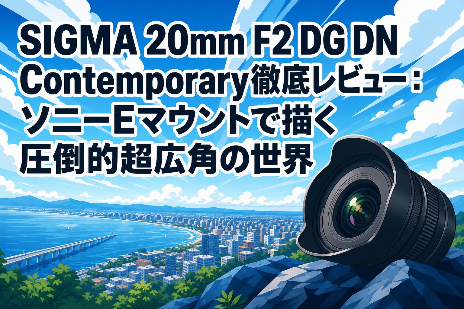 SIGMA 20mm F2 DG DN Contemporary徹底レビュー：ソニーEマウントで