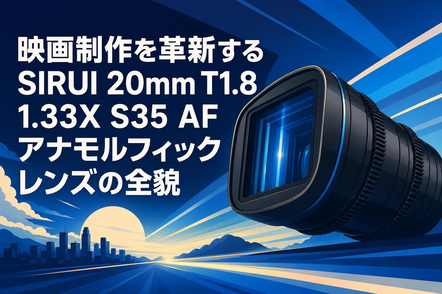 映画制作を革新するSIRUI 20mm T1.8 1.33X S35 AFアナモルフィック