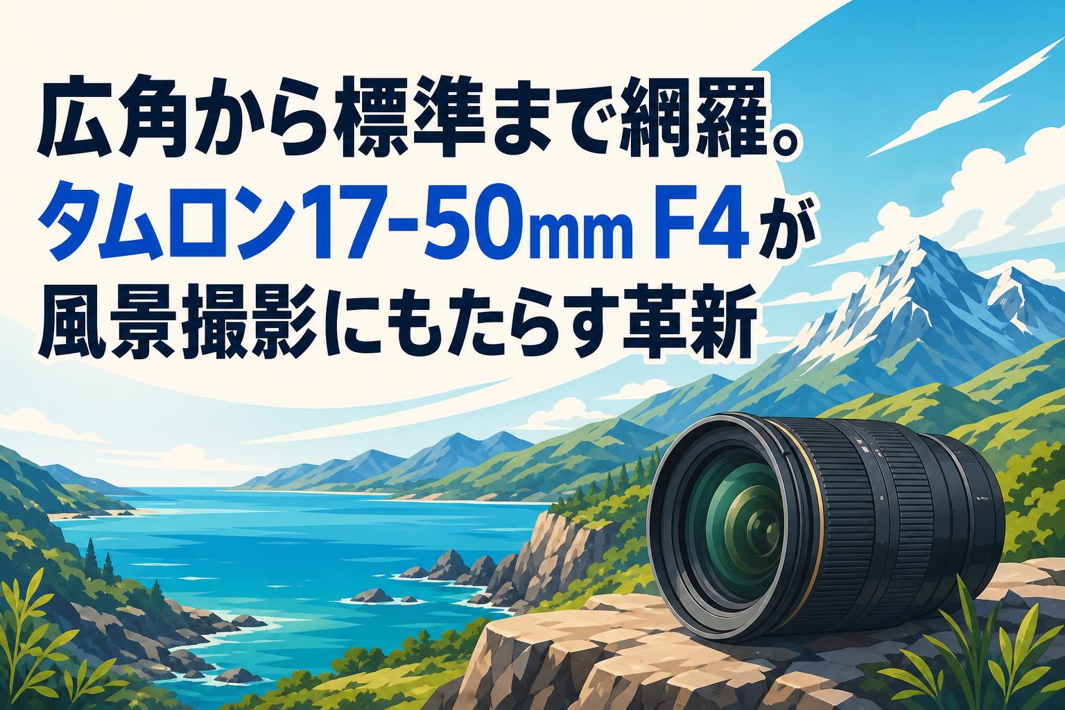 広角から標準まで網羅。タムロン17-50mm F4が風景撮影にもたらす革新