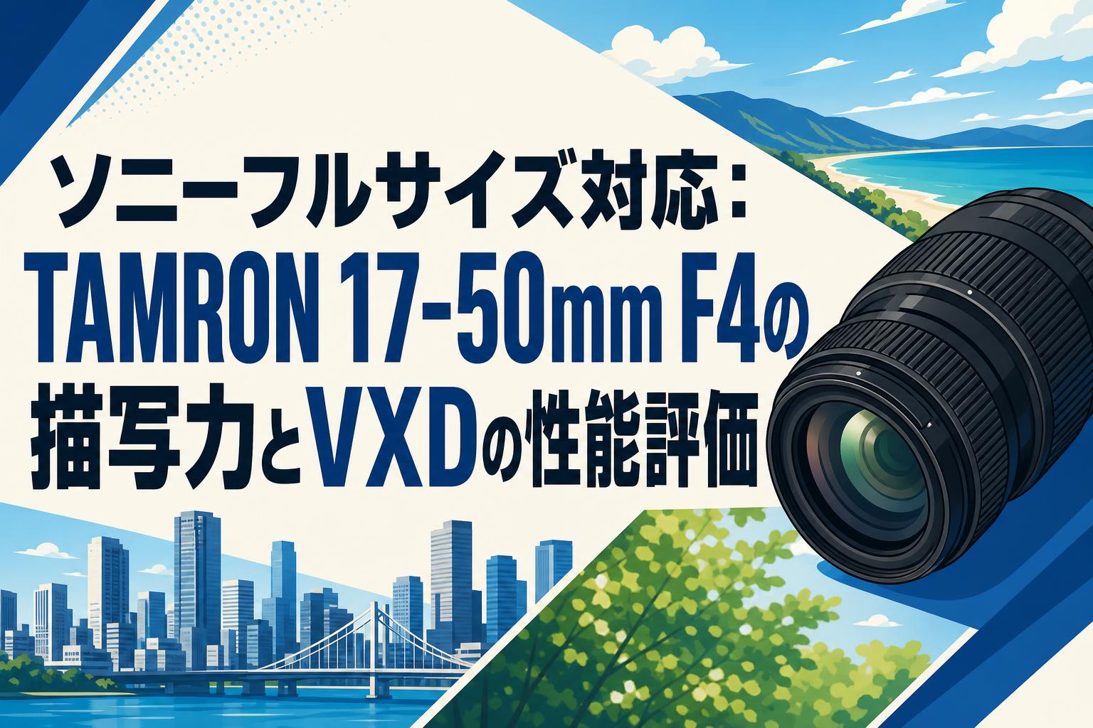 ソニーフルサイズ対応：TAMRON 17-50mm F4の描写力とVXDの性能評価