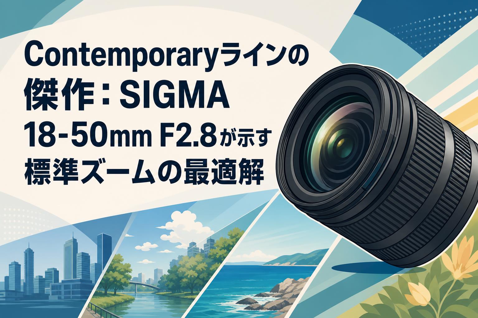 Contemporaryラインの傑作：SIGMA 18-50mm F2.8が示す標準ズームの最適