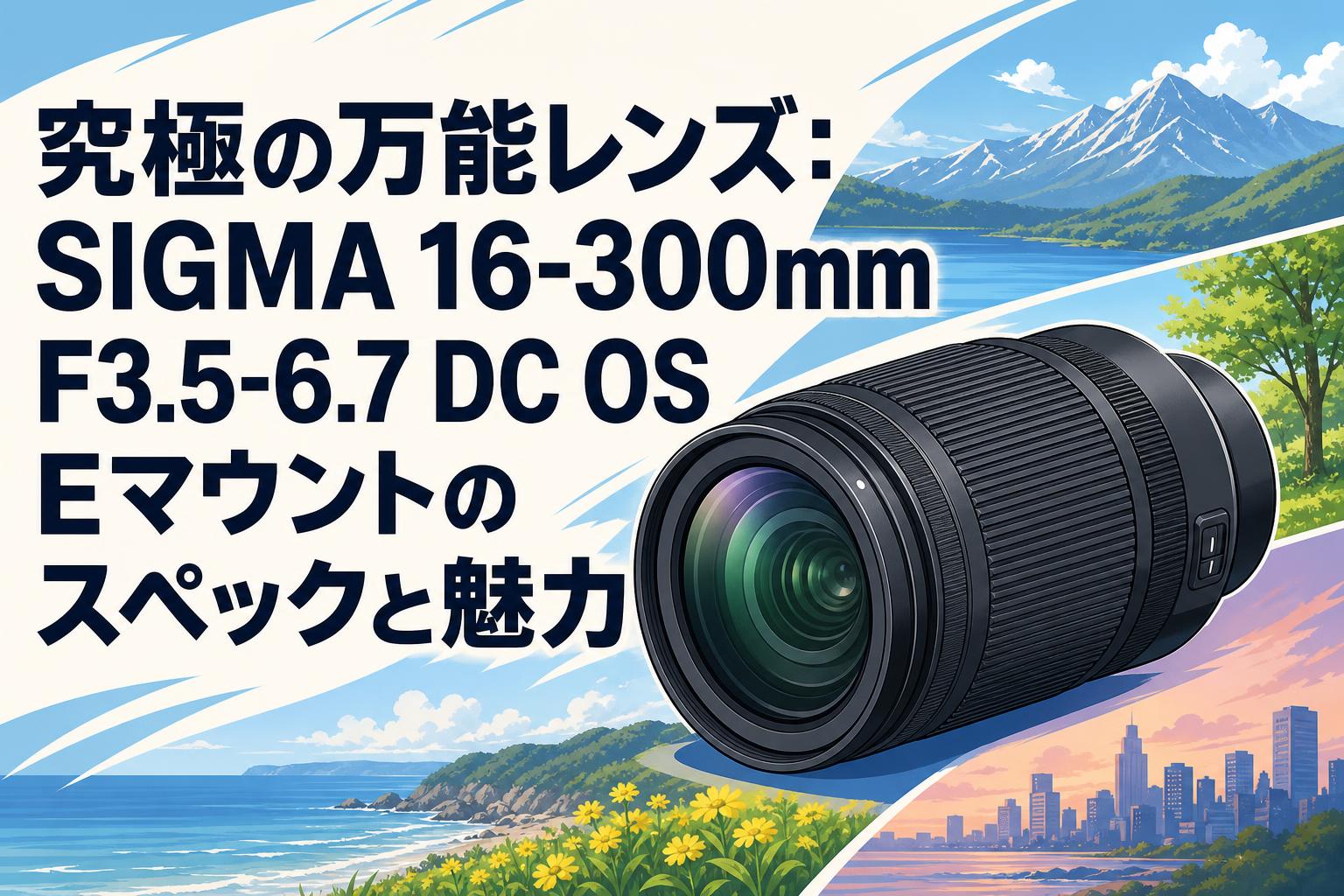 究極の万能レンズ：SIGMA 16-300mm F3.5-6.7 DC OS Eマウントの