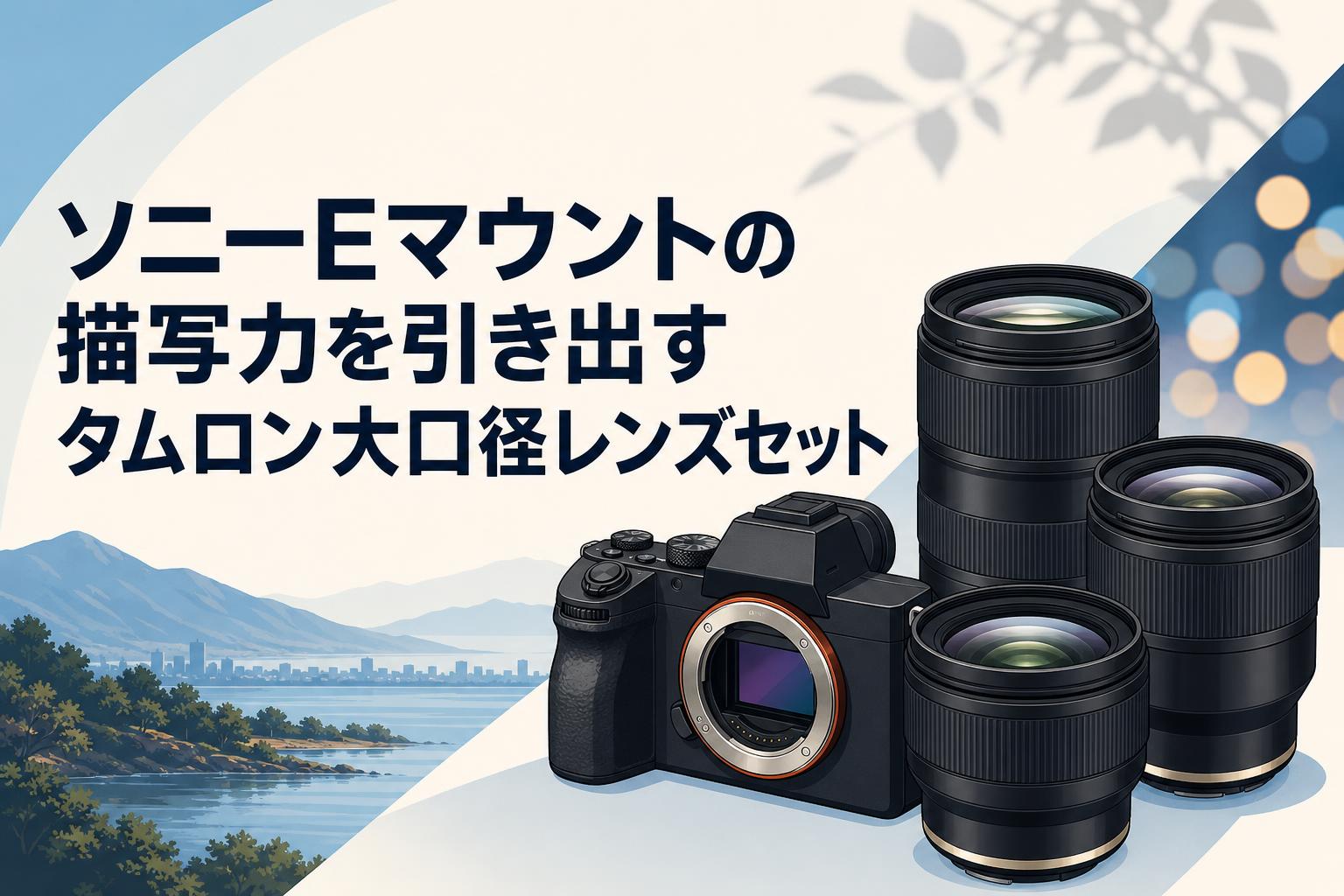 ソニーEマウントの描写力を引き出すタムロン大口径レンズセット