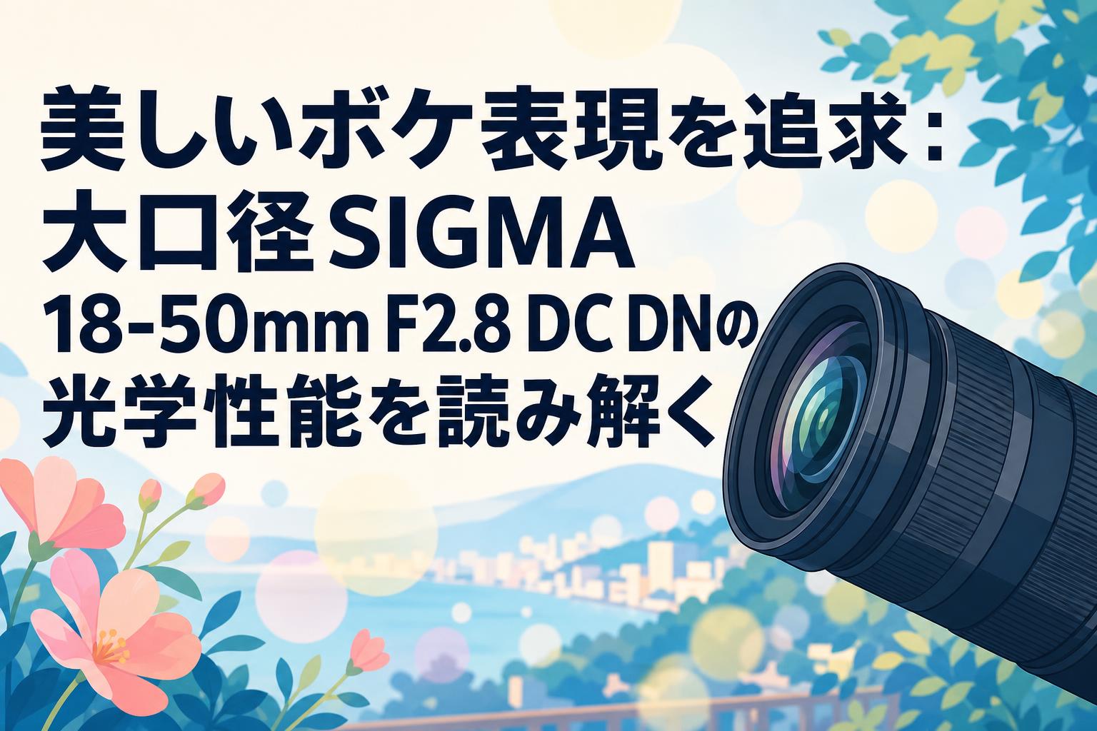 美しいボケ表現を追求：大口径SIGMA 18-50mm F2.8 DC DNの光学性能を