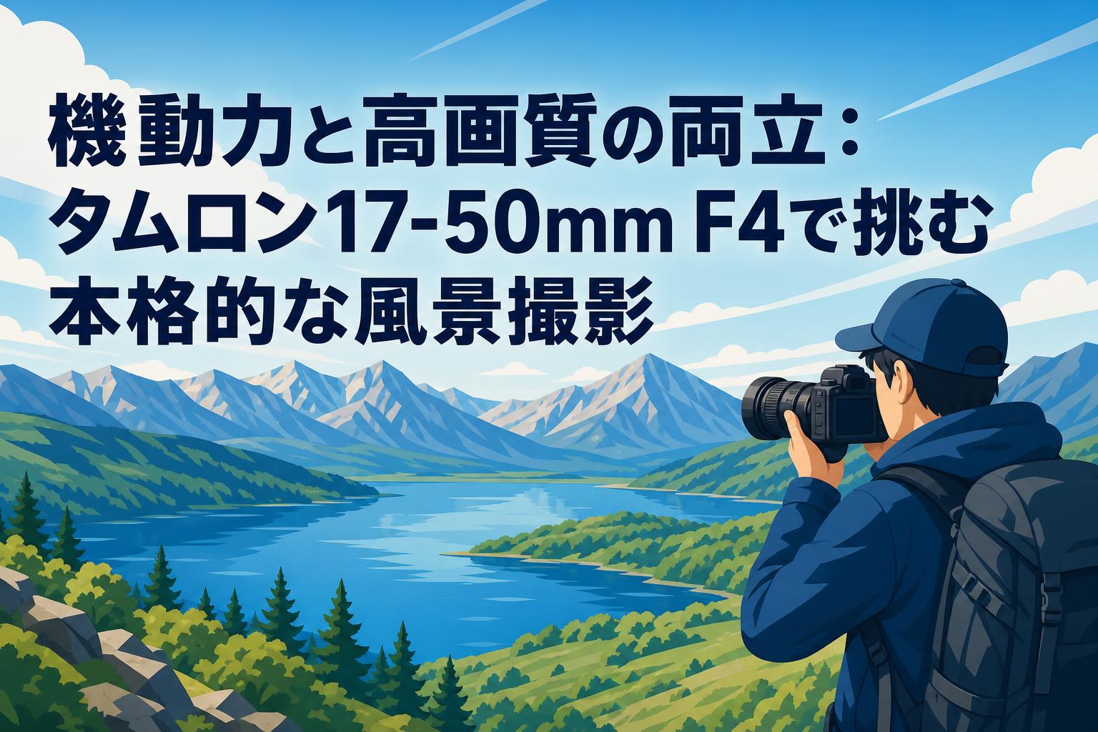 機動力と高画質の両立：タムロン17-50mm F4で挑む本格的な風景撮影