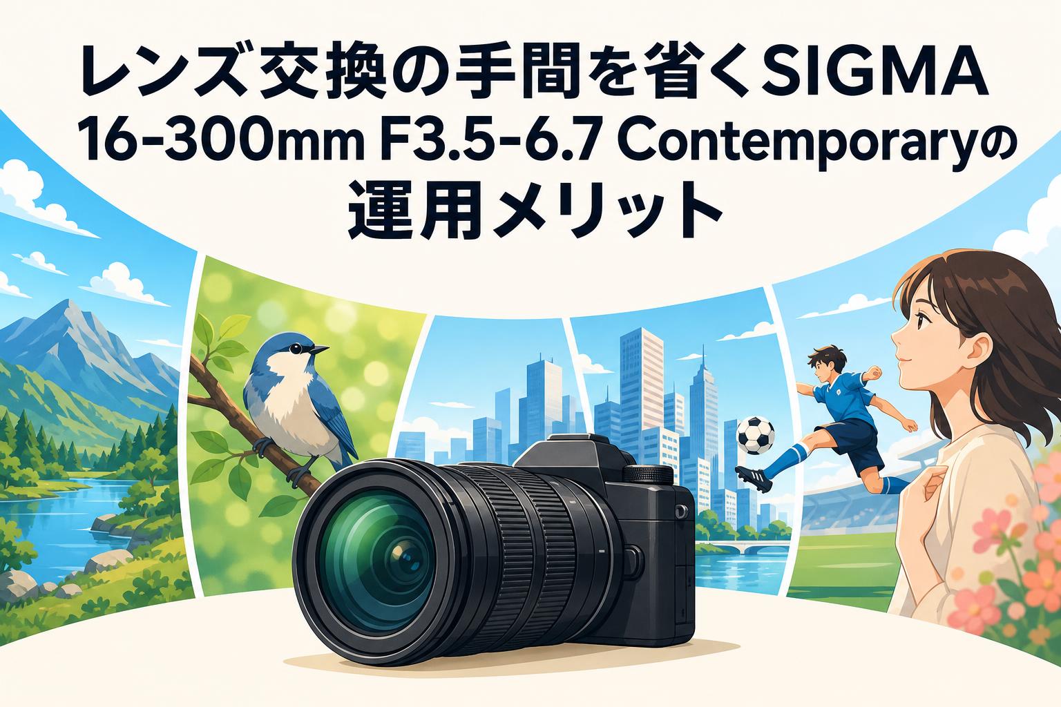 レンズ交換の手間を省くSIGMA 16-300mm F3.5-6.7 Contemporaryの運用