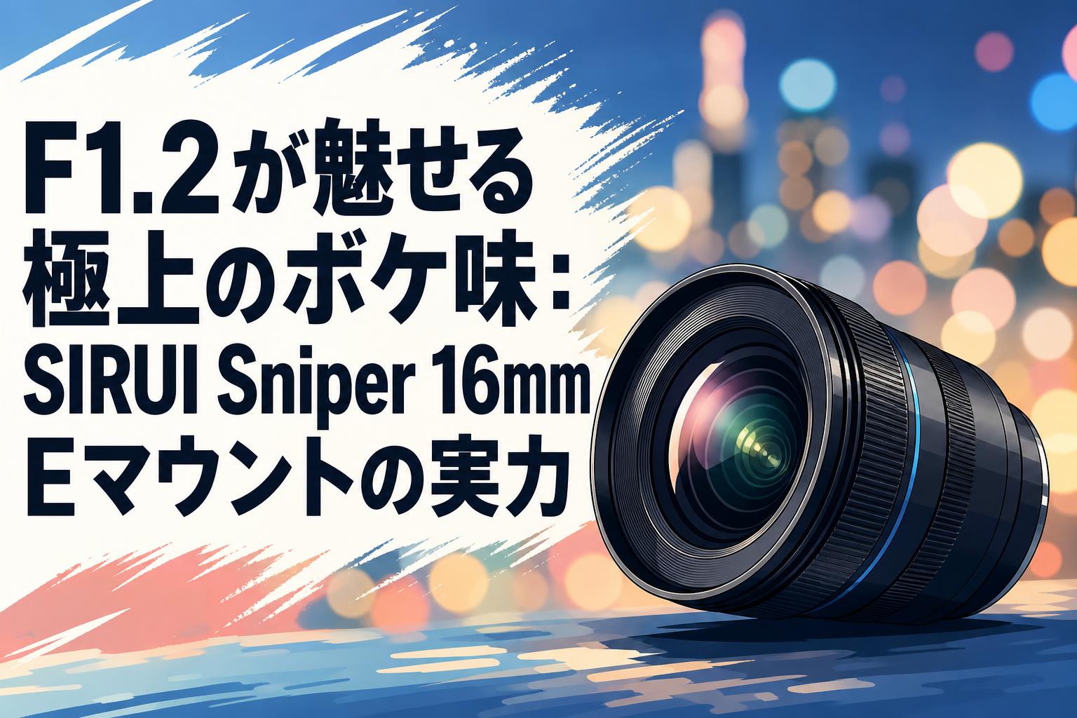 F1.2が魅せる極上のボケ味：SIRUI Sniper 16mm Eマウントの実力