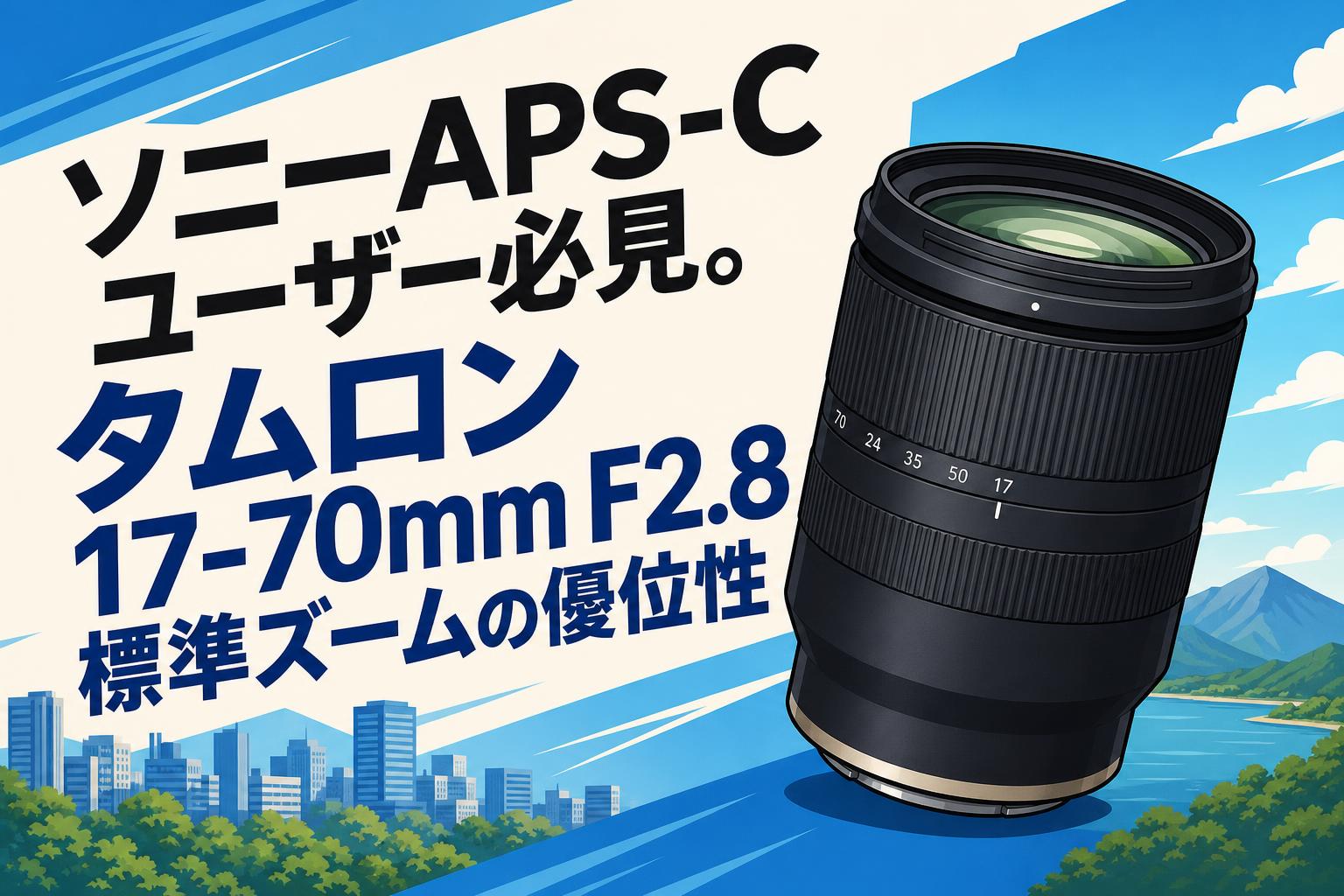 ソニーAPS-Cユーザー必見。タムロン17-70mm F2.8標準ズームの優位性
