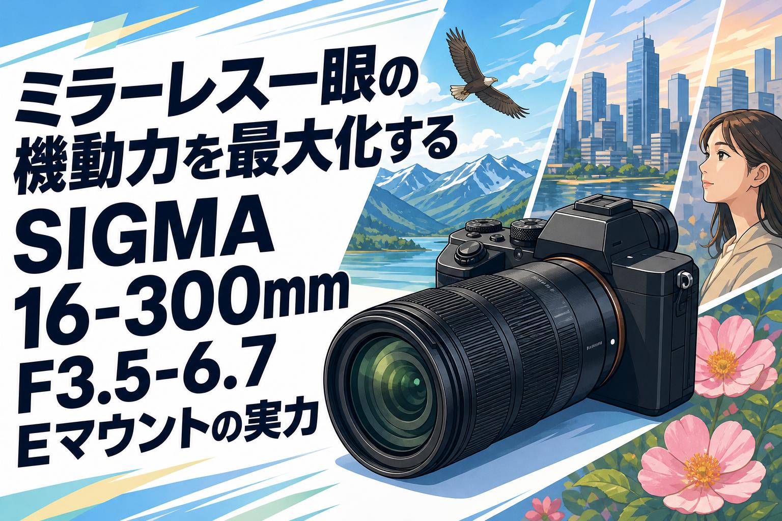 ミラーレス一眼の機動力を最大化するSIGMA 16-300mm F3.5-6.7 E
