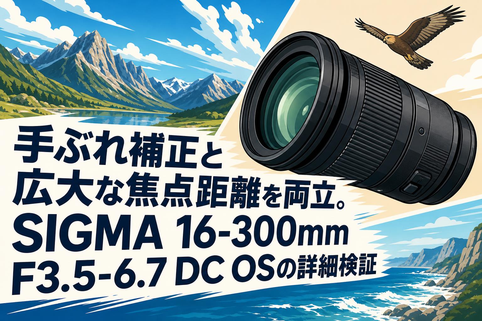 手ぶれ補正と広大な焦点距離を両立。SIGMA 16-300mm F3.5-6.7 DC OSの