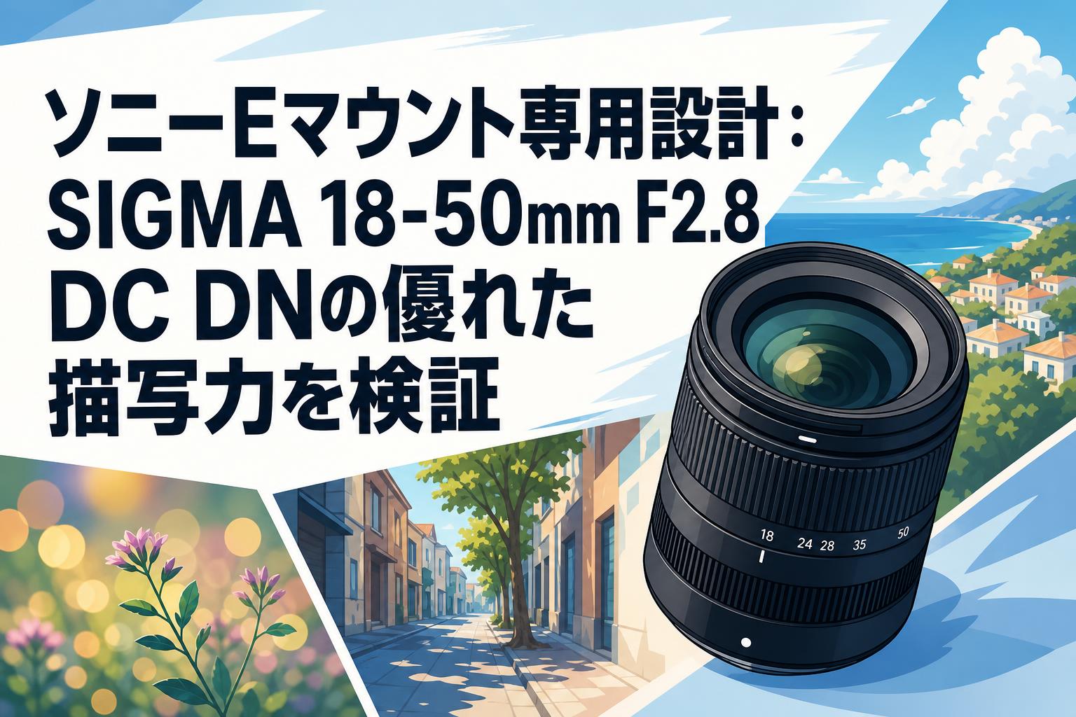 ソニーEマウント専用設計：SIGMA 18-50mm F2.8 DC DNの優れた描写力を
