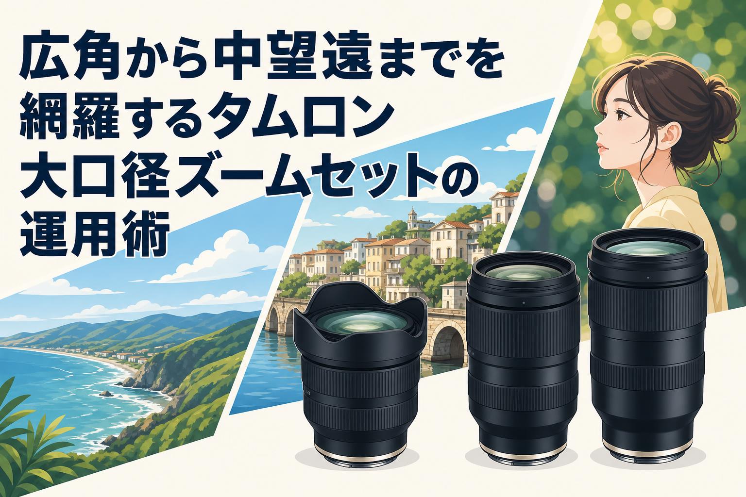 広角から中望遠までを網羅するタムロン大口径ズームセットの運用術