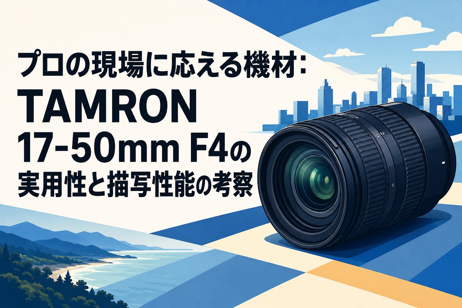 プロの現場に応える機材：TAMRON 17-50mm F4の実用性と描写性能の考察
