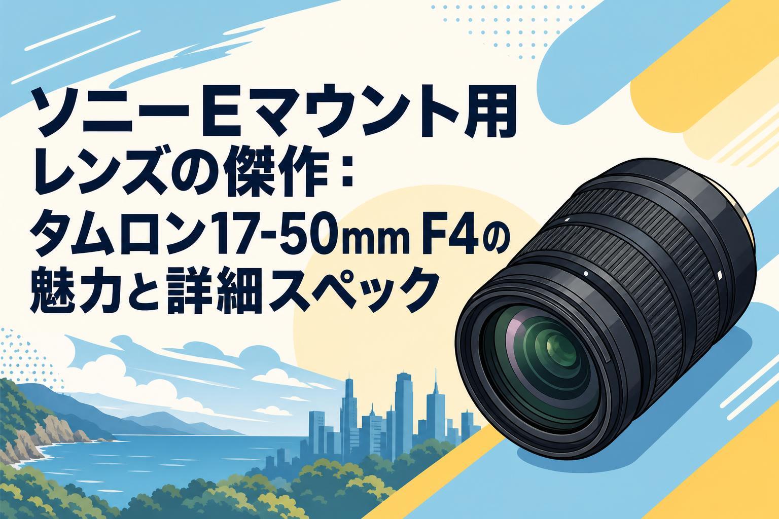 ソニーEマウント用レンズの傑作：タムロン17-50mm F4の魅力と詳細