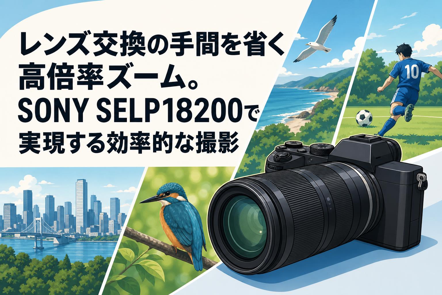 レンズ交換の手間を省く高倍率ズーム。SONY SELP18200で実現する効率的