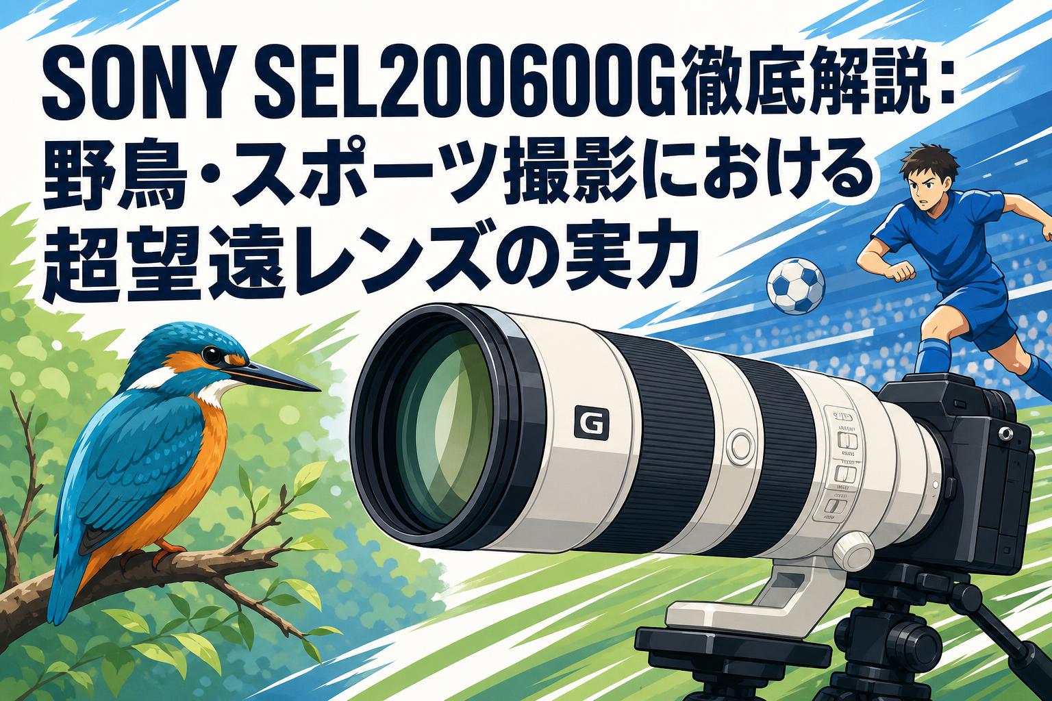 SONY SEL200600G徹底解説：野鳥・スポーツ撮影における超望遠レンズの