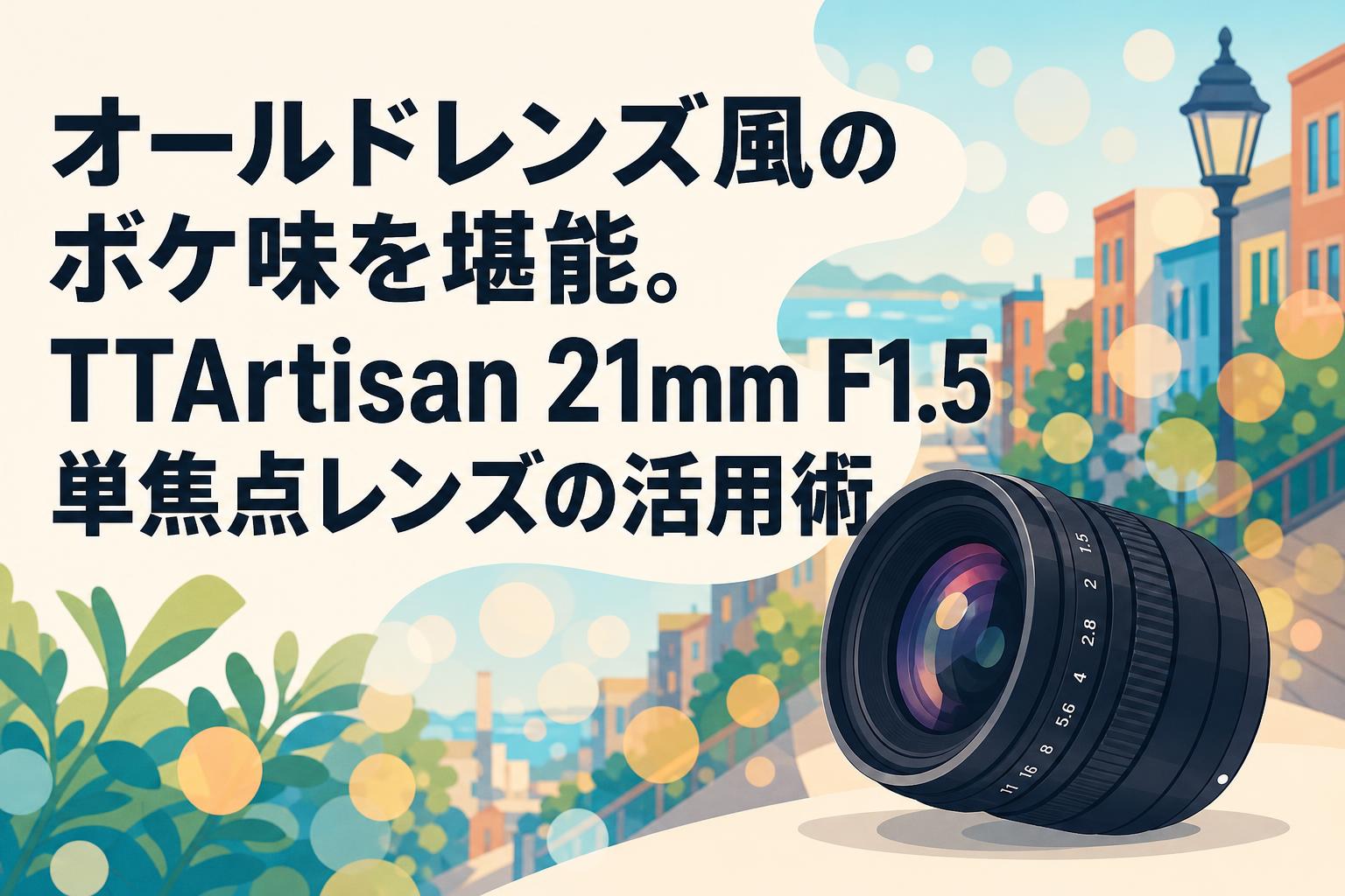 オールドレンズ風のボケ味を堪能。TTArtisan 21mm F1.5 単焦点レンズの