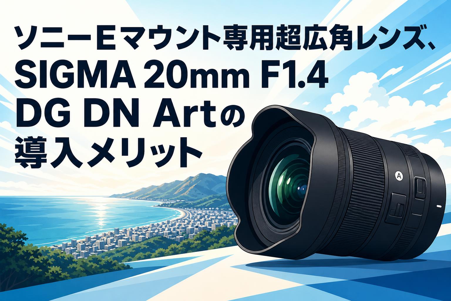 ソニーEマウント専用超広角レンズ、SIGMA 20mm F1.4 DG DN Artの導入