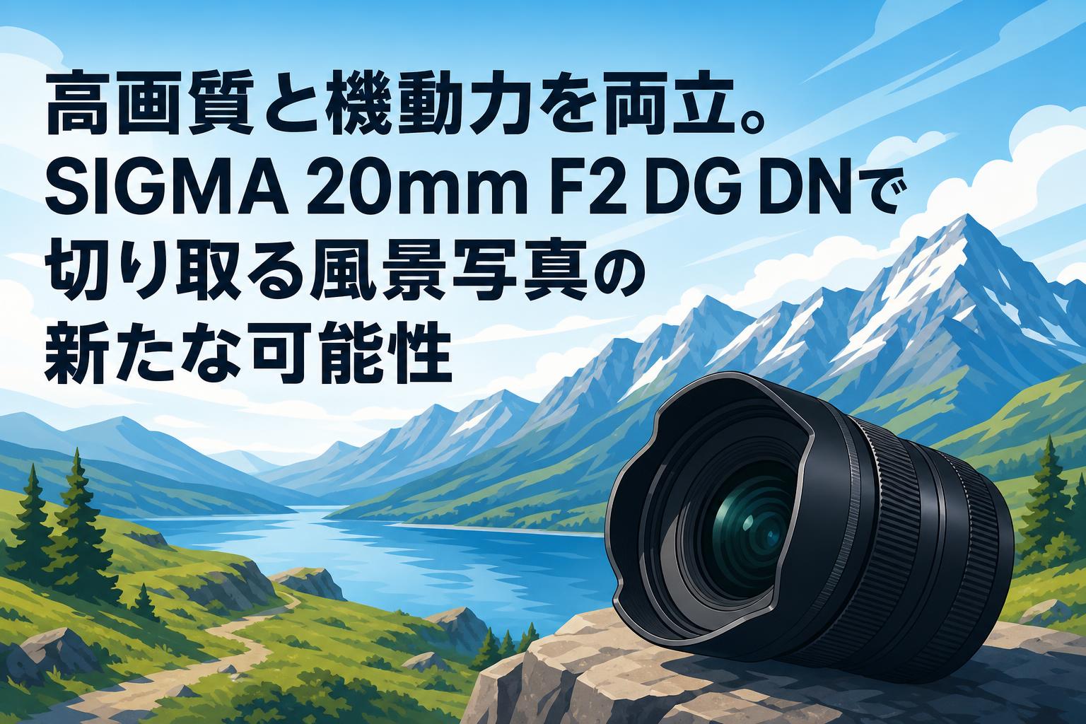 高画質と機動力を両立。SIGMA 20mm F2 DG DNで切り取る風景写真の新た