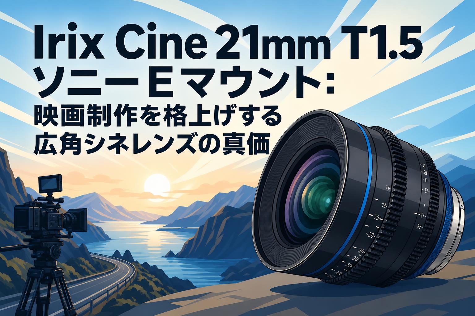 Irix Cine 21mm T1.5 ソニーEマウント：映画制作を格上げする広角