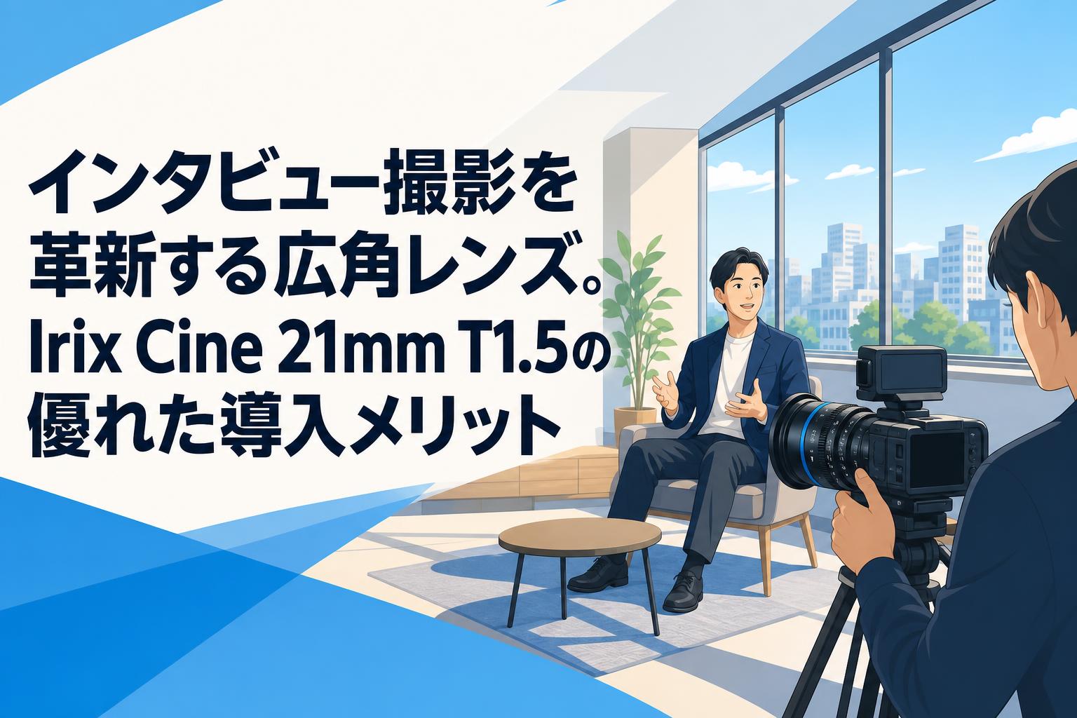 インタビュー撮影を革新する広角レンズ。Irix Cine 21mm T1.5の優れた