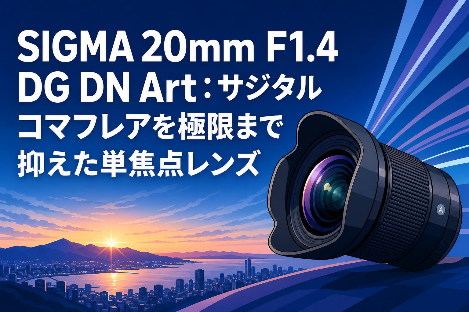 SIGMA 20mm F1.4 DG DN Art：サジタルコマフレアを極限まで抑えた単