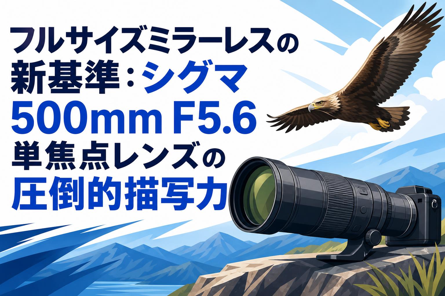 フルサイズミラーレスの新基準：シグマ500mm F5.6単焦点レンズの圧倒的