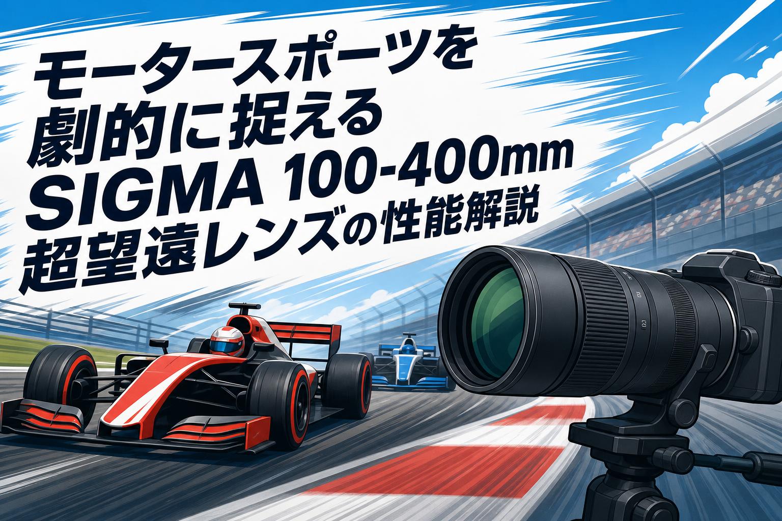 モータースポーツを劇的に捉えるSIGMA 100-400mm超望遠レンズの性能