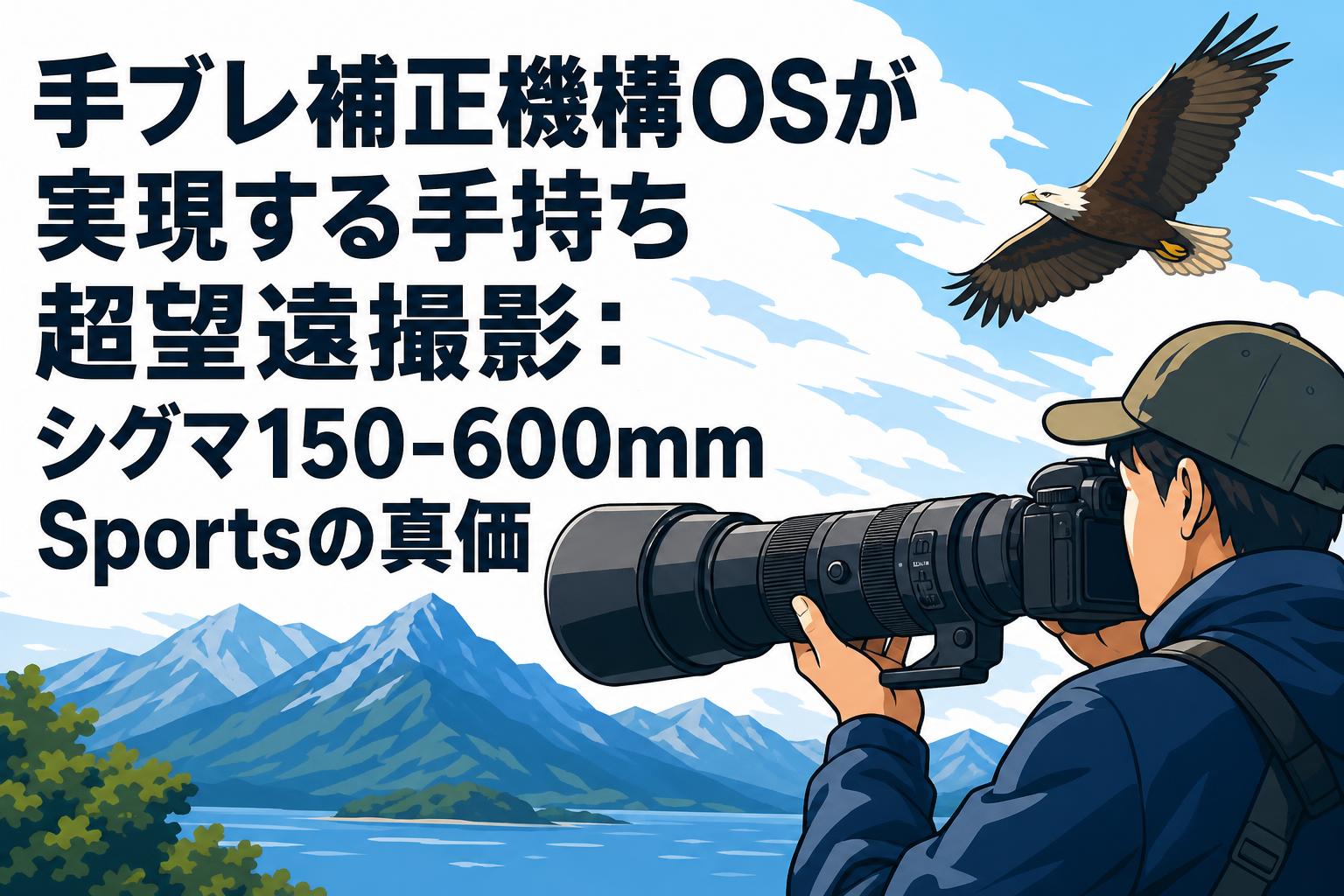 シグマ(たよ様用) 手ブレ補正機構OSが実現する手持ち超望遠撮影：シグマ150-600mm Sports
