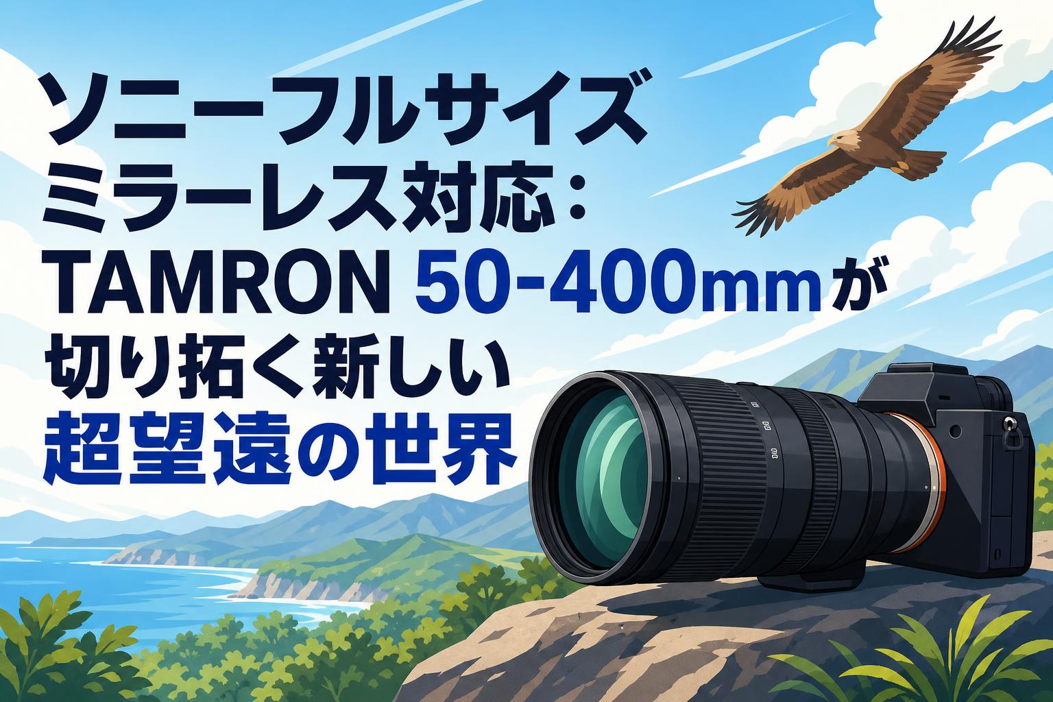 ソニーフルサイズミラーレス対応：TAMRON 50-400mmが切り拓く新しい超