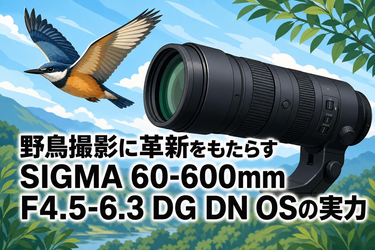 D*社様 F4s 60マクロ 野鳥撮影に革新をもたらすSIGMA 60-600mm F4.5-6.3 DG DN OSの実力
