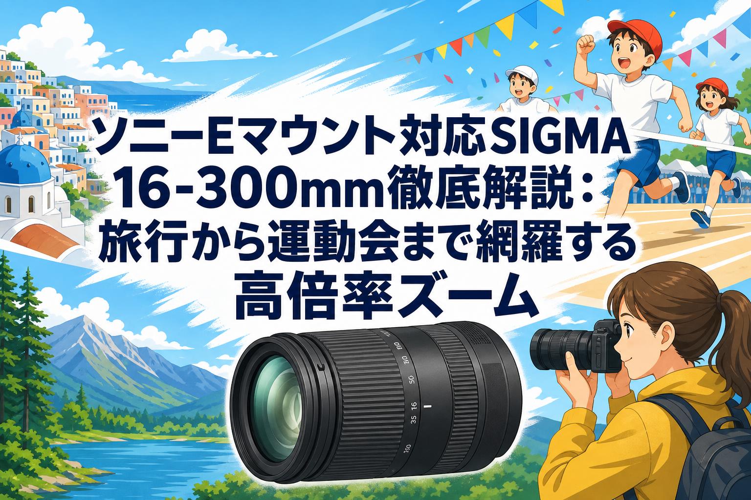 ソニーEマウント対応SIGMA 16-300mm徹底解説：旅行から運動会まで網羅