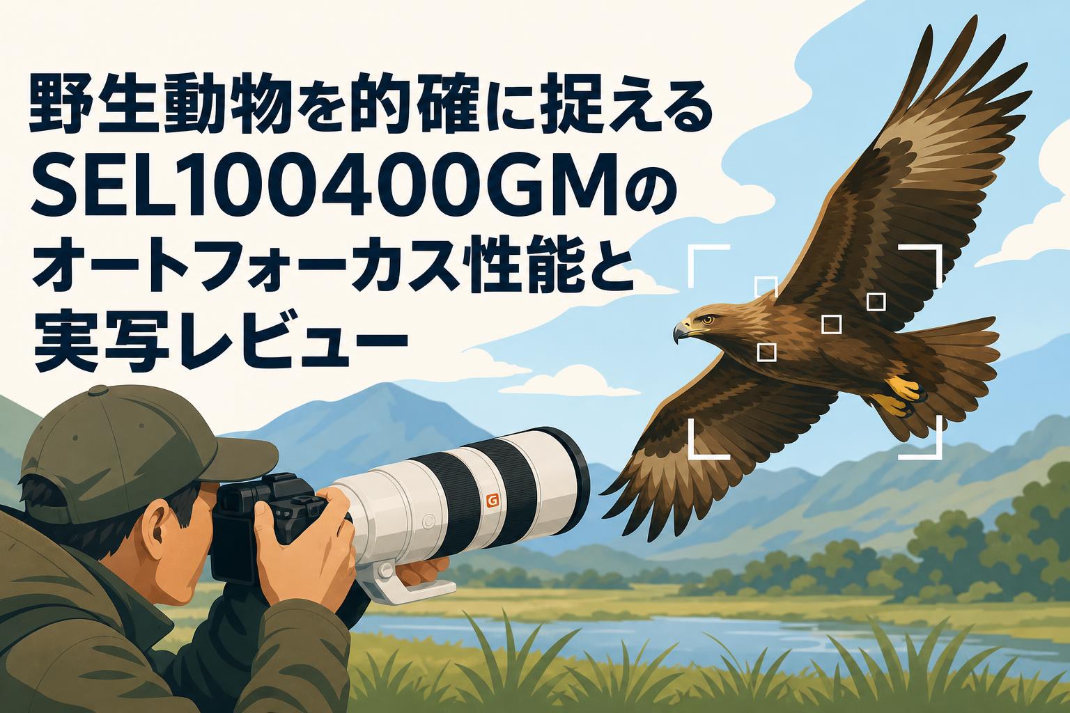 野生動物を的確に捉えるSEL100400GMのオートフォーカス性能と実写