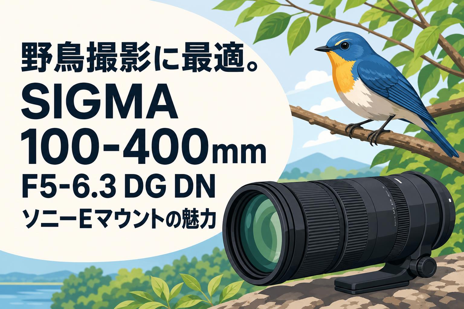 野鳥撮影に最適。SIGMA 100-400mm F5-6.3 DG DN ソニーEマウントの魅力