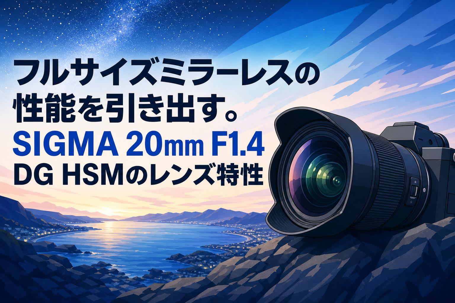 フルサイズミラーレスの性能を引き出す。SIGMA 20mm F1.4 DG HSMの