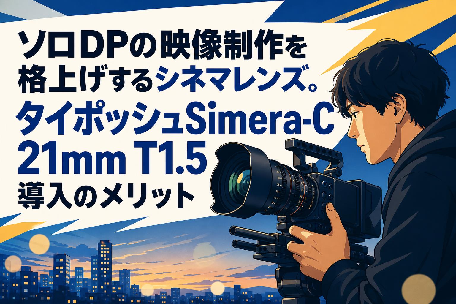 ソロDPの映像制作を格上げするシネマレンズ。タイポッシュSimera-C