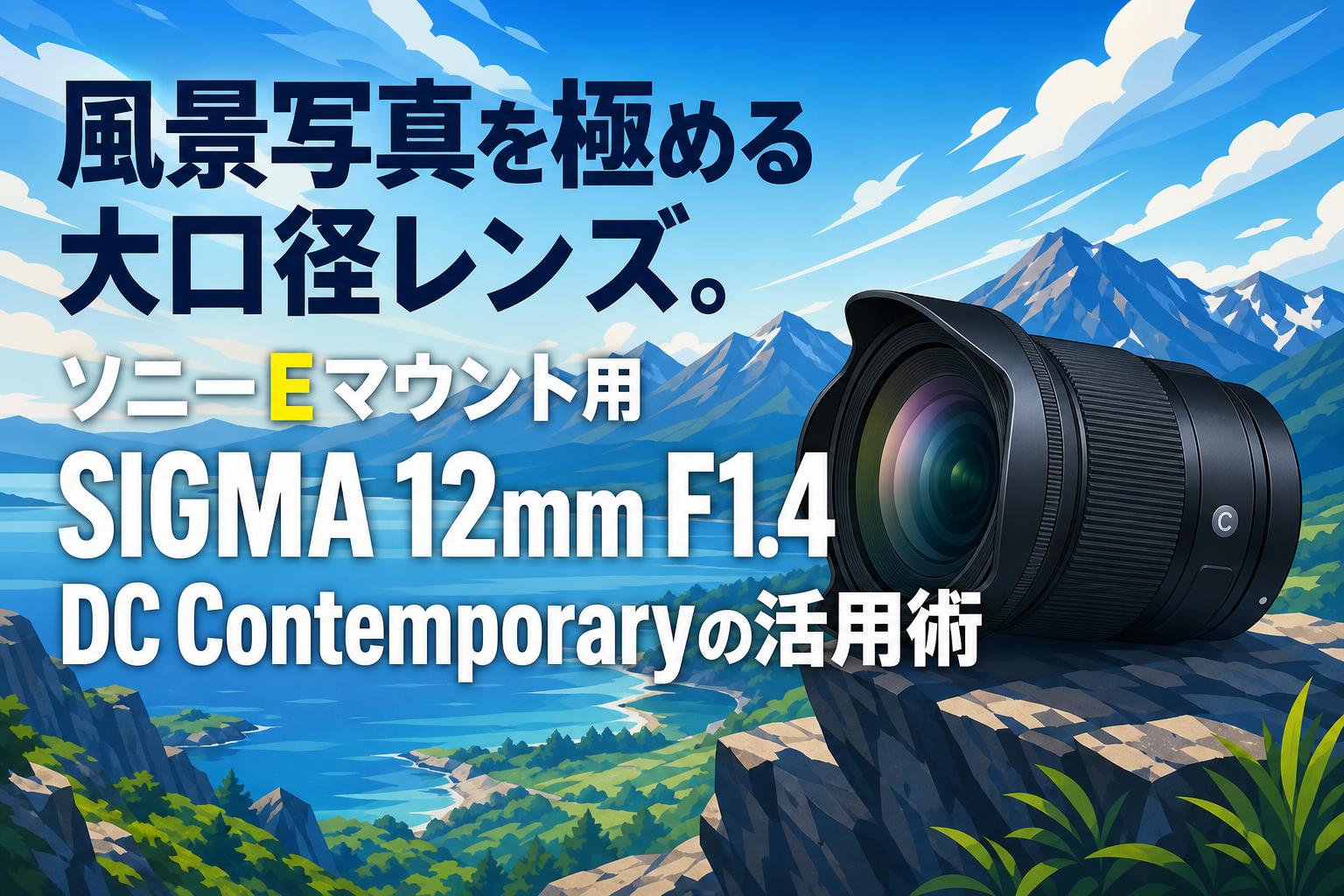 風景写真を極める大口径レンズ。ソニーEマウント用SIGMA 12mm F1.4 DC