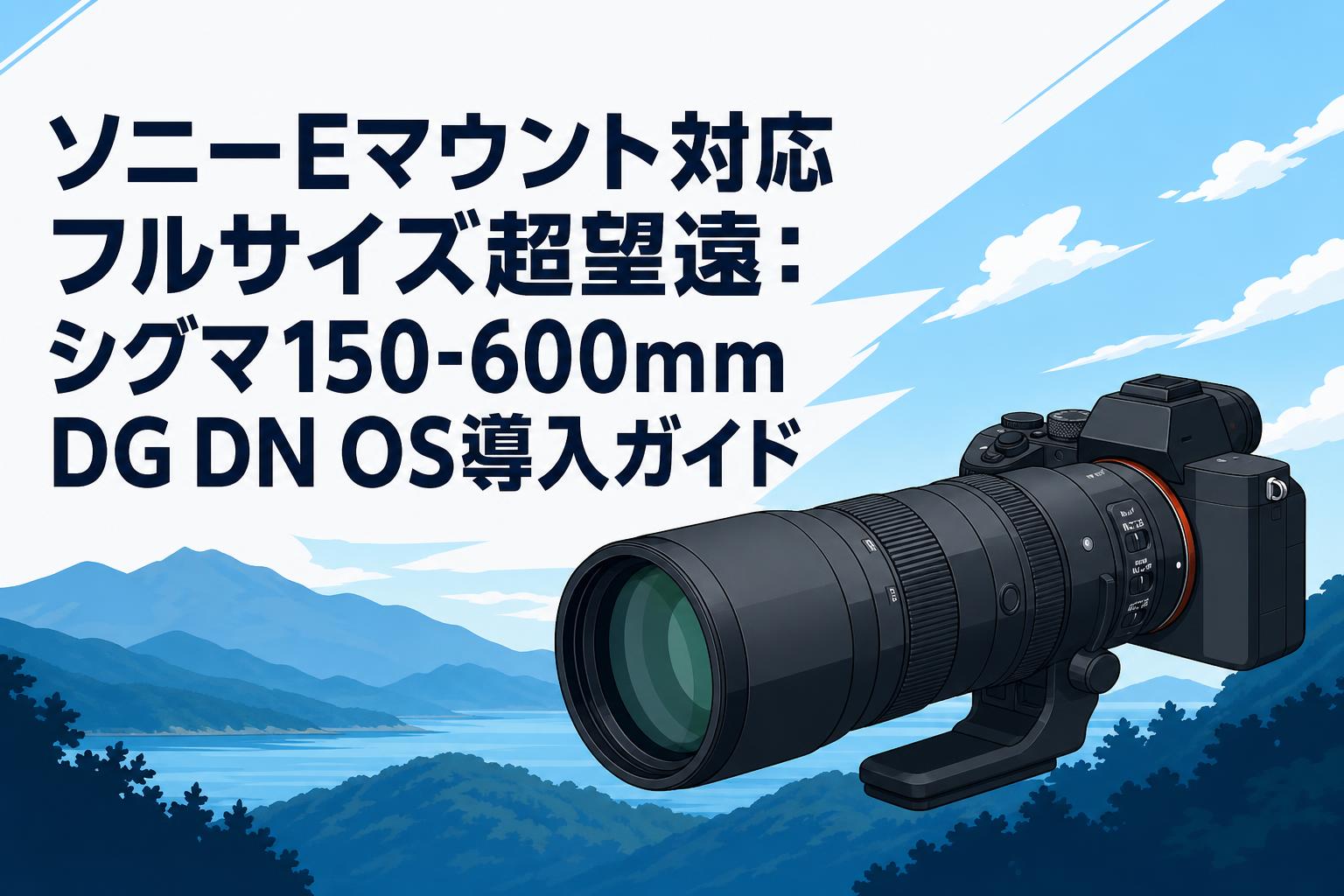 SIGMA 150-600mm SONY eマウント おまけ ソニーEマウント対応フルサイズ超望遠：シグマ150-600mm DG DN OS導入