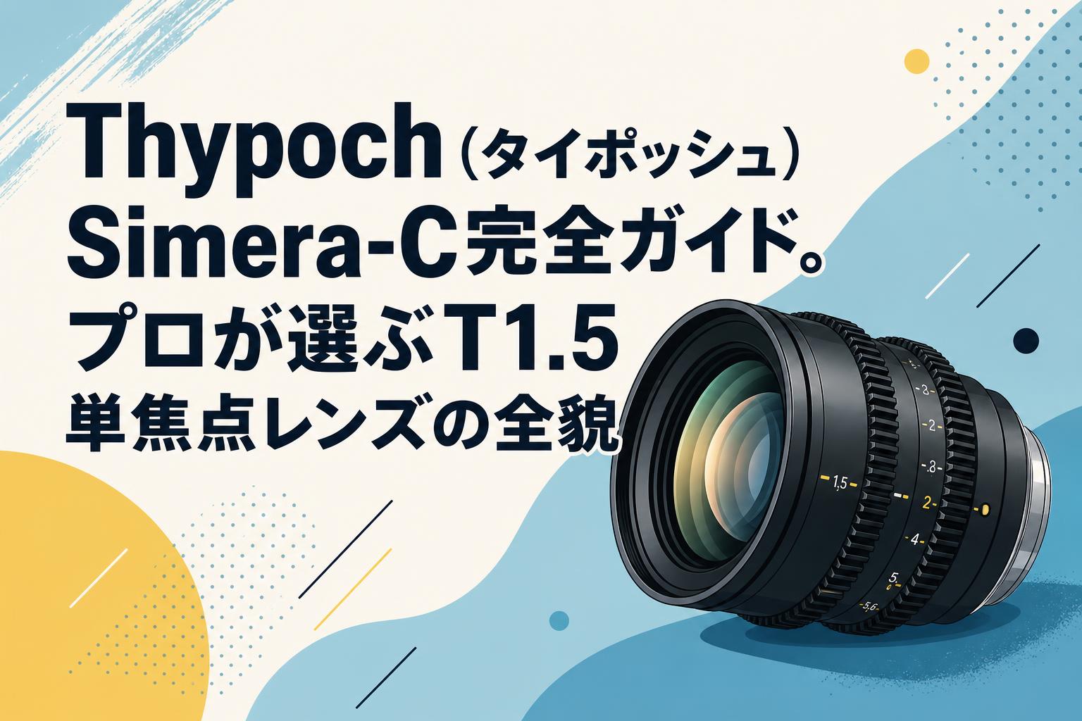 Thypoch（タイポッシュ）Simera-C完全ガイド。プロが選ぶT1.5単焦点