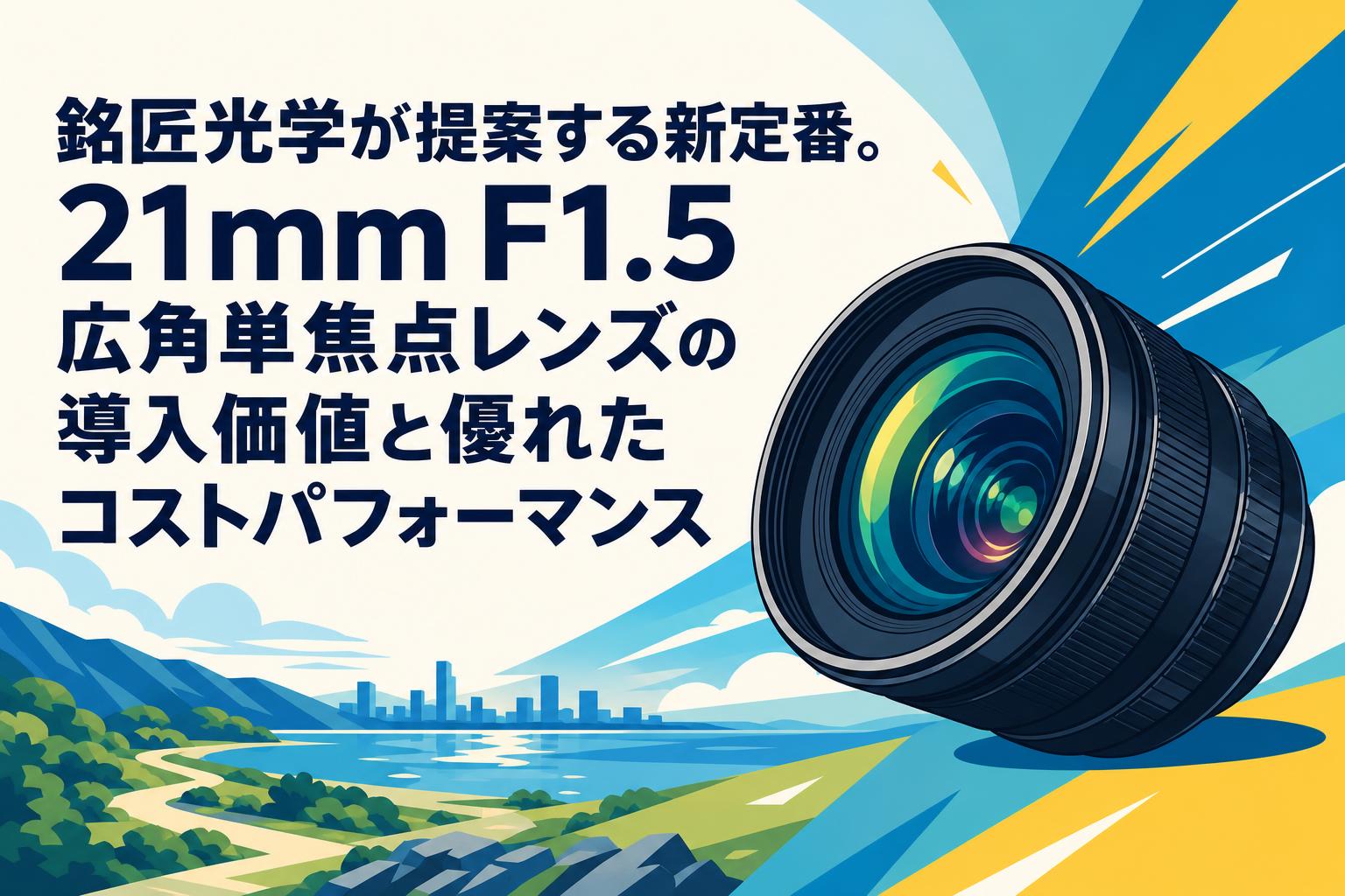銘匠光学が提案する新定番。21mm F1.5 広角単焦点レンズの導入価値と
