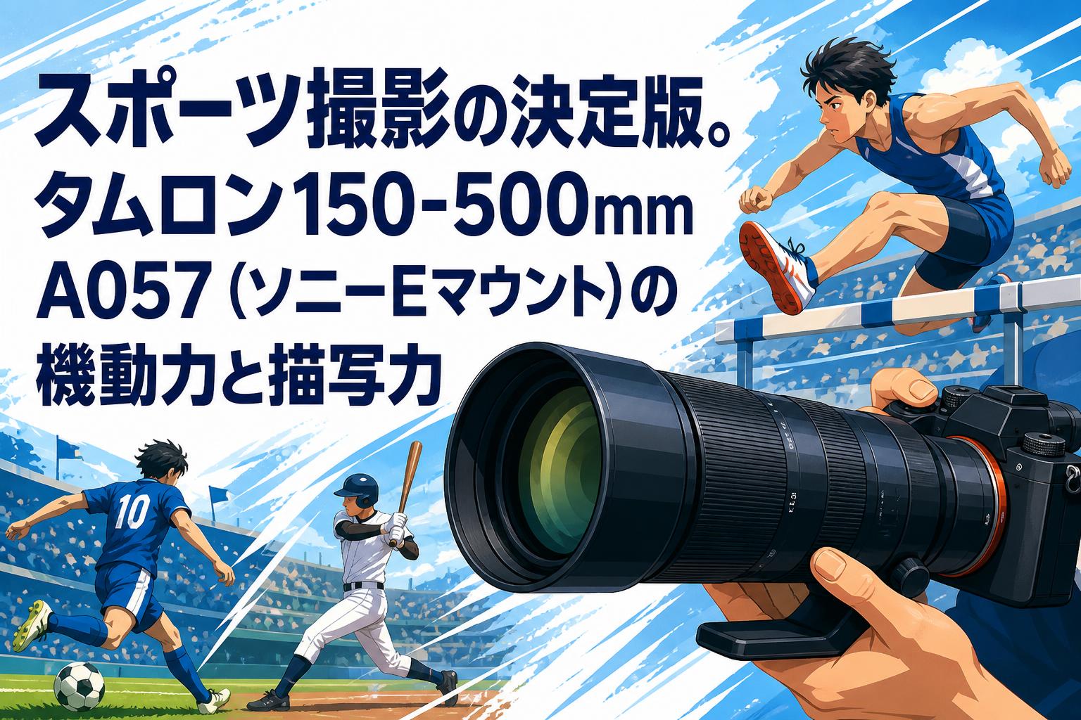 タムロン150-500mm A057 Sony Eマウント 動作OK 訳あり スポーツ撮影の決定版。タムロン150-500mm A057（ソニーEマウント）の