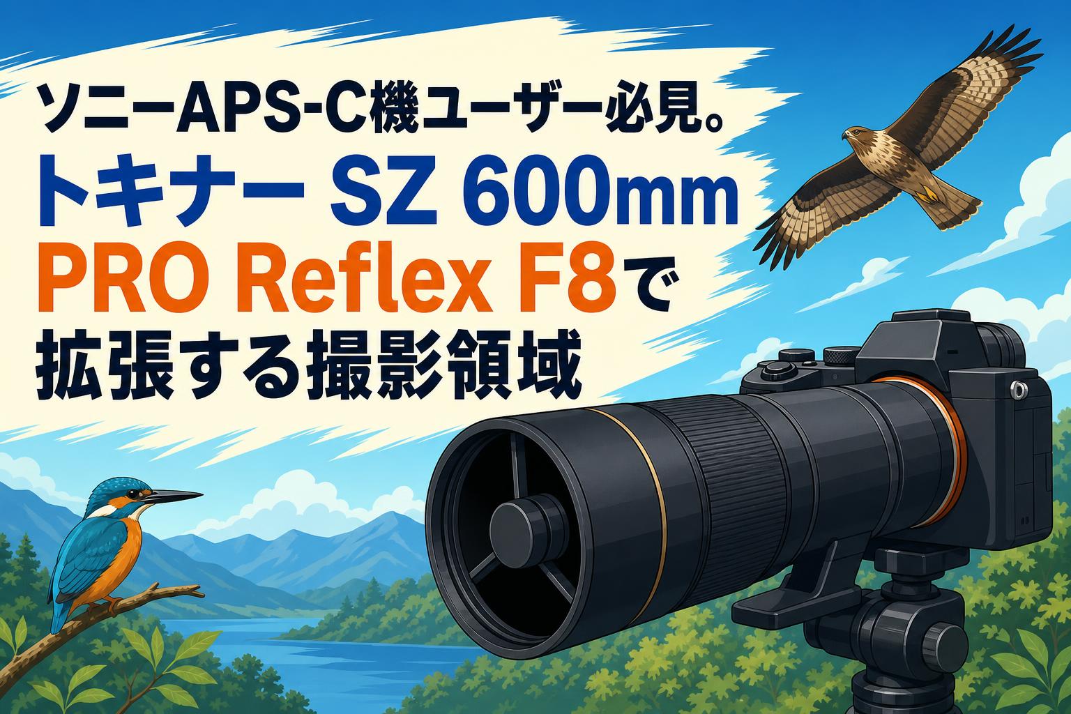 ソニーAPS-C機ユーザー必見。トキナー SZ 600mm PRO Reflex F8で拡張