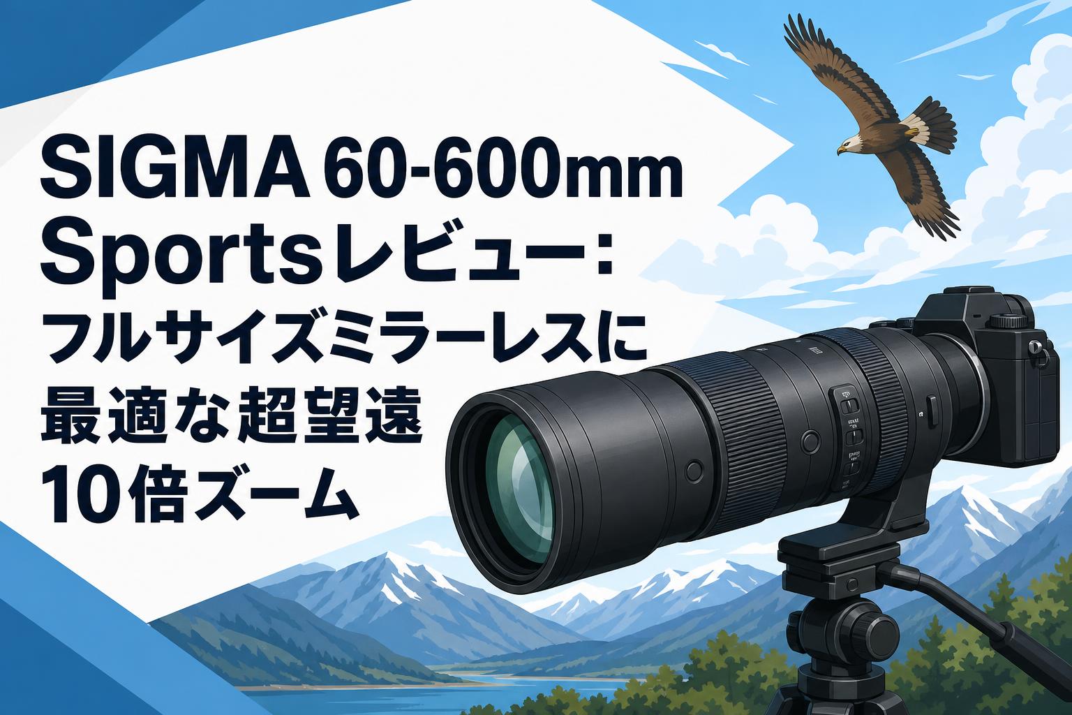 望遠/SIGMA蓋なし SIGMA 60-600mm Sportsレビュー：フルサイズミラーレスに最適な超望遠