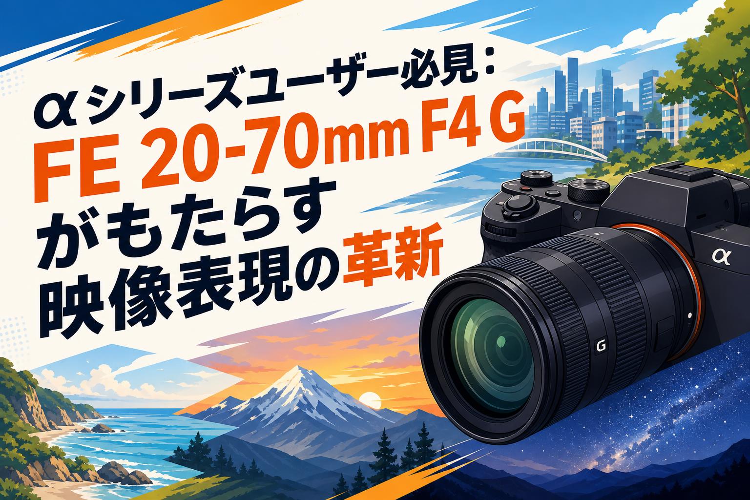 αシリーズユーザー必見：FE 20-70mm F4 Gがもたらす映像表現の革新