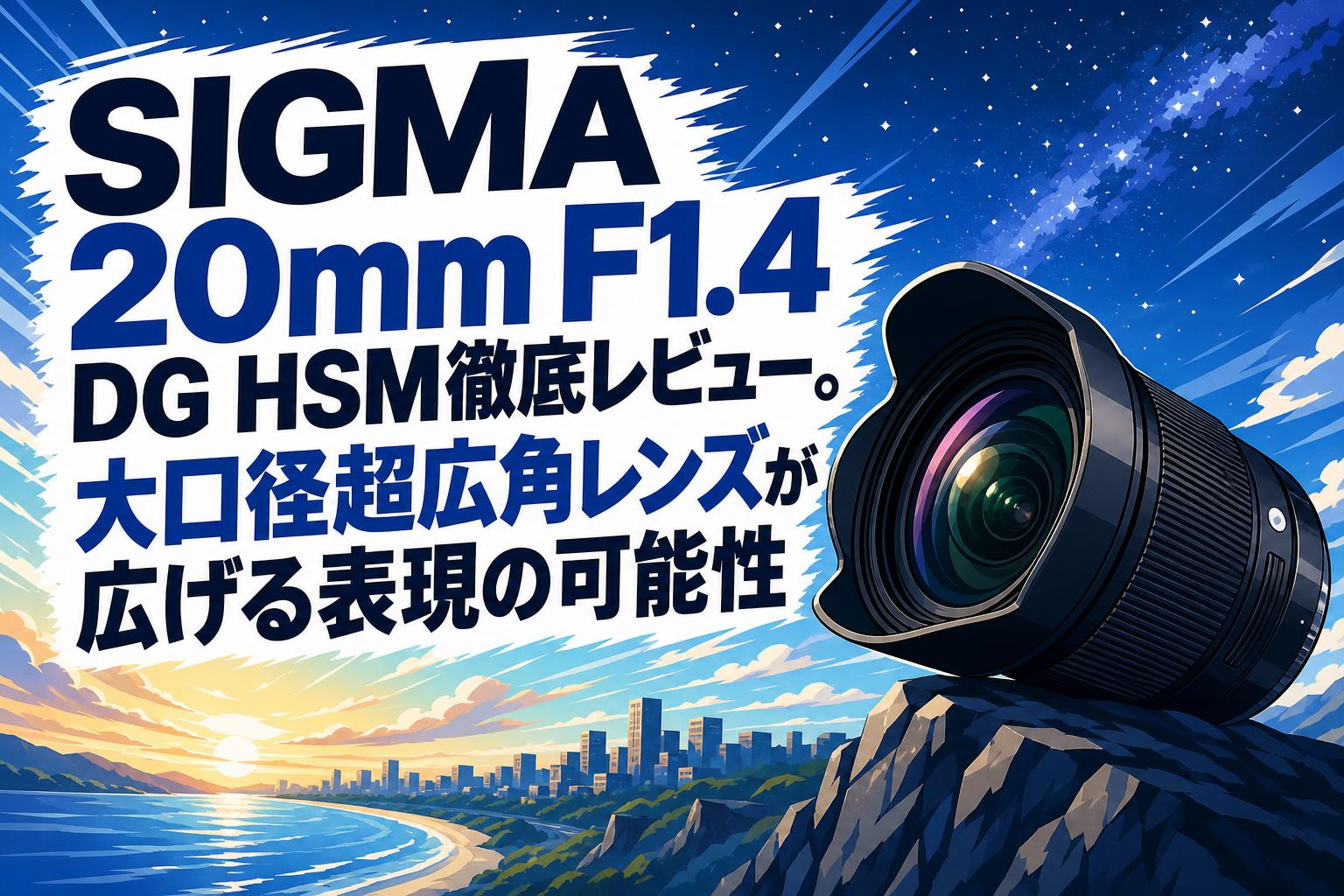 SIGMA 20mm F1.4 DG HSM徹底レビュー。大口径超広角レンズが広げる表現