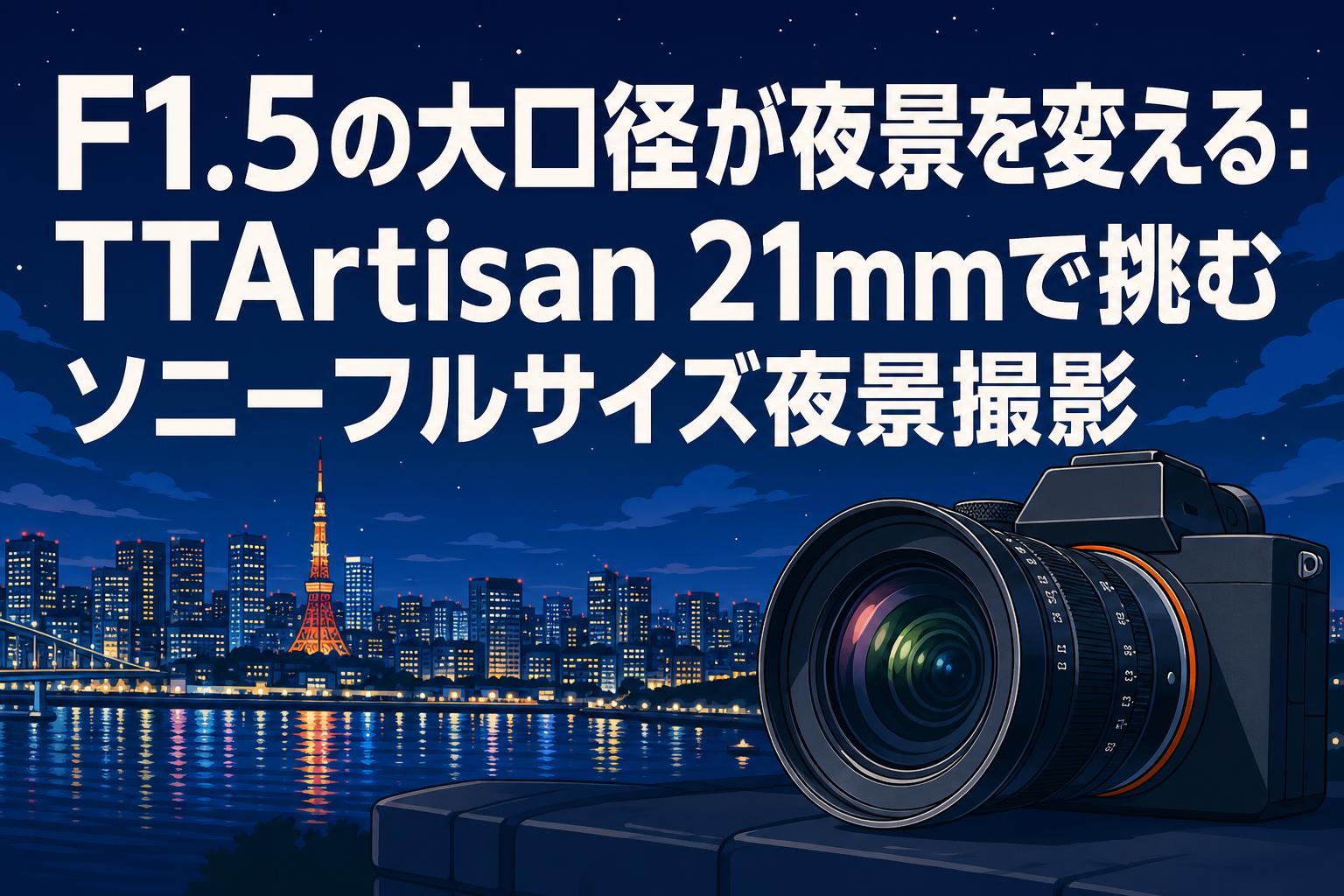 新品 TTArtisan 21mm f/1.5 Lマウント フルサイズ画角 F1.5の大口径が夜景を変える：TTArtisan 21mmで挑むソニーフルサイズ