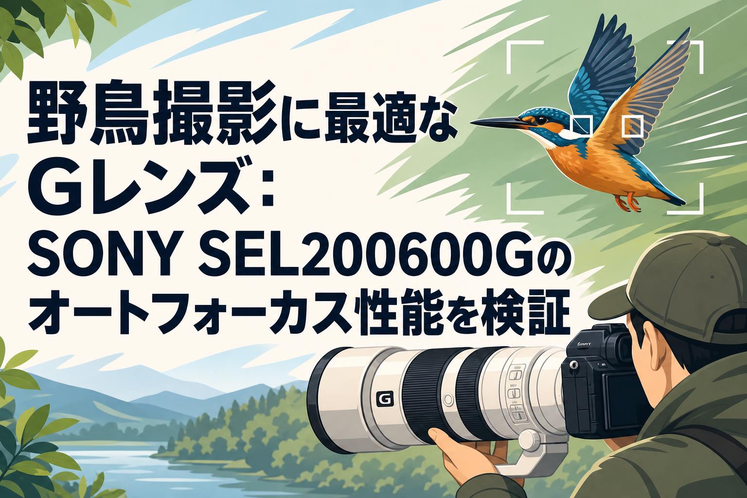SEL200600G 196,000円でも可能 野鳥撮影に最適なGレンズ：SONY SEL200600Gのオートフォーカス性能を