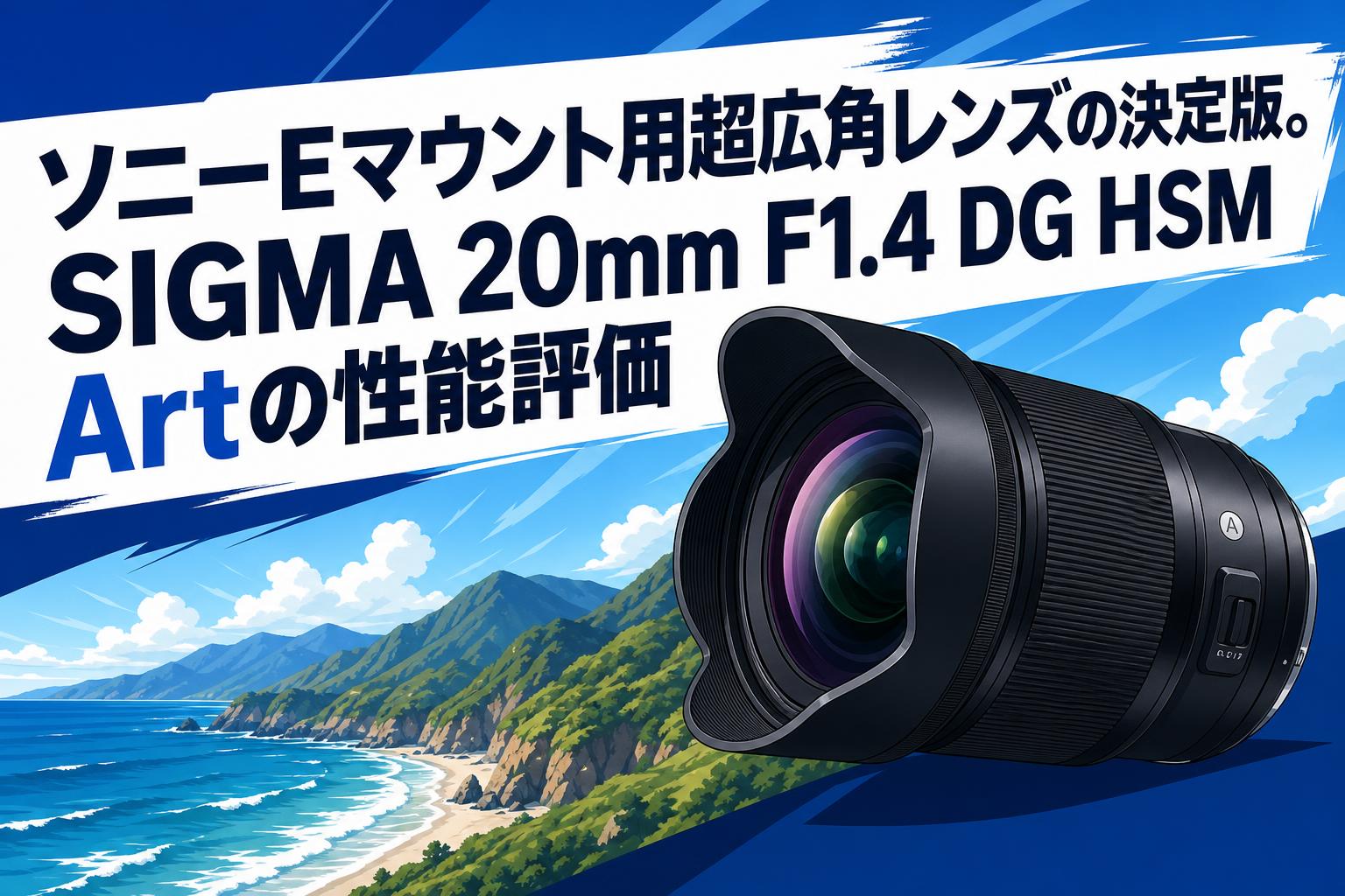 ソニーEマウント用超広角レンズの決定版。SIGMA 20mm F1.4 DG HSM Art